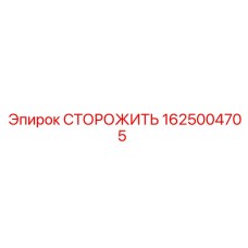 1625004705 СТОРОЖИТЬ Epiroc