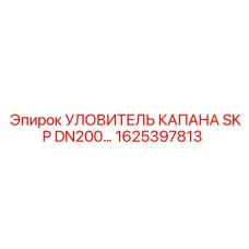 1625397813 УЛОВИТЕЛЬ КАПАНА SKP DN200 Epiroc