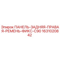 1631020842 ПАНЕЛЬ-ЗАДНЯЯ-ПРАВАЯ-РЕМЕНЬ-ФИКС-C90 Epiroc