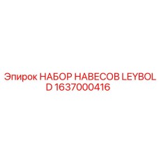 1637000416 НАБОР НАВЕСОВ LEYBOLD (Epiroc)