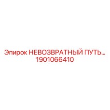 1901066410 НЕВОЗВРАТНЫЙ ПУТЬ Epiroc