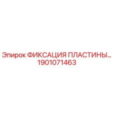 1901071463 ФИКСАЦИЯ ПЛАСТИНЫ Epiroc