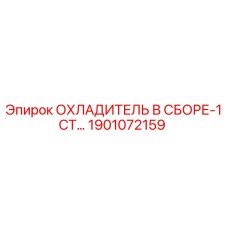1901072159 ОХЛАДИТЕЛЬ В СБОРЕ-1СТ… Epiroc