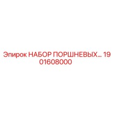 1901608000 НАБОР ПОРШНЕВЫХ Epiroc