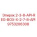9753206308 2-3-8-API-REG-BOX-X-2-7-8-API Epiroc