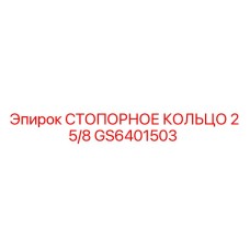 GS6401503 СТОПОРНОЕ КОЛЬЦО 2 5/8 Epiroc