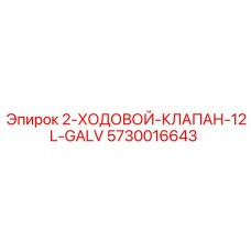 5730016643 2-ХОДОВОЙ-КЛАПАН-12L-GALV Epiroc