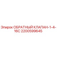 2200599645 ОБРАТНЫЙ КЛАПАН-1-4-16C Epiroc