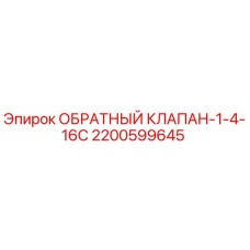 2200599645 ОБРАТНЫЙ КЛАПАН-1-4-16C Epiroc