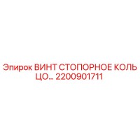 2200901711 ВИНТ СТОПОРНОЕ КОЛЬЦО Epiroc