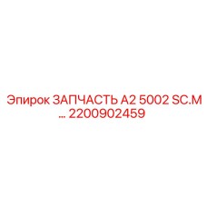 2200902459 ЗАПЧАСТЬ A2 5002 SC.M Epiroc