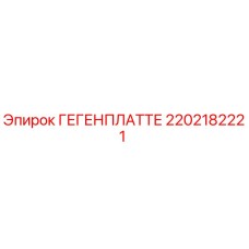 2202182221 ГЕГЕНПЛАТТЕ Epiroc