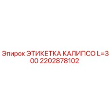 2202878102 ЭТИКЕТКА КАЛИПСО L=300 by Epiroc