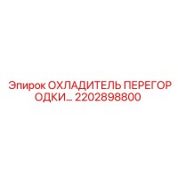 2202898800 ОХЛАДИТЕЛЬ ПЕРЕГОРОДКИ Epiroc