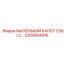 2203004916 МАЛЕНЬКИЙ КАПОТ C55 LC Epiroc
