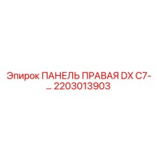 2203013903 ПАНЕЛЬ ПРАВАЯ DX C7-… Epiroc