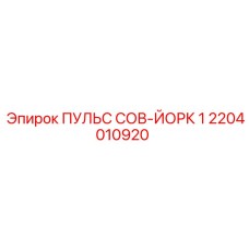 2204010920 ПУЛЬС СОВ-ЙОРК 1 Epiroc