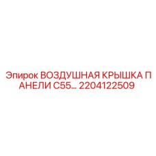 2204122509 Воздушная крышка панели C55 Epiroc