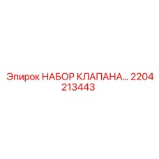 2204213443 НАБОР КЛАПАНА Epiroc