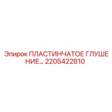 2205422810 ПЛАСТИНЧАТОЕ ГЛУШЕНИЕ Epiroc