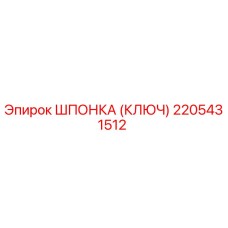 2205431512 ШПОНКА (КЛЮЧ) Epiroc