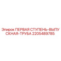 2205489785 ПЕРВАЯ СТУПЕНЬ-ВЫПУСКНАЯ-ТРУБА Epiroc