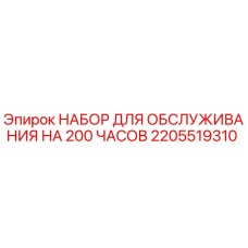 2205519310 НАБОР ДЛЯ ОБСЛУЖИВАНИЯ НА 200 ЧАСОВ Epiroc