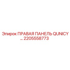 2205558773 ПРАВАЯ ПАНЕЛЬ QUNICY Epiroc