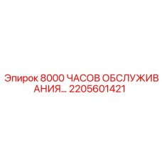 2205601421 8000 ЧАСОВ ОБСЛУЖИВАНИЯ… Epiroc