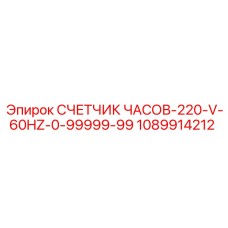 1089914212 СЧЕТЧИК ЧАСОВ-220-V-60HZ-0-99999-99 Epiroc
