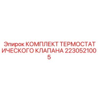 2230521005 КОМПЛЕКТ ТЕРМОСТАТИЧЕСКОГО КЛАПАНА Epiroc