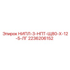 2236206152 НИПЛ-3-НПТ-Щ80-Х-12-5-ЛГ Epiroc