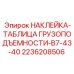 2236208506 Наклейка-таблица грузоподъемности-B7-43-40 Epiroc