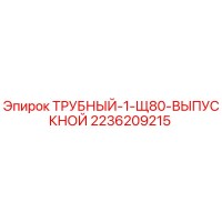 2236209215 ТРУБНЫЙ-1-Щ80-ВЫПУСКНОЙ Epiroc