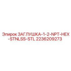 2236209273 ЗАГЛУШКА-1-2-NPT-HEX-STNLSS-STL Epiroc