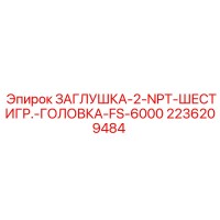 2236209484 ЗАГЛУШКА-2-NPT-ШЕСТИГР.-ГОЛОВКА-FS-6000 Epiroc