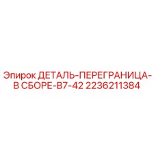 2236211384 - ДЕТАЛЬ-ПЕРЕГРАНИЦА-В СБОРЕ-B7-42 - Epiroc