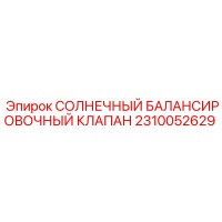 2310052629 СОЛНЕЧНЫЙ БАЛАНСИРОВОЧНЫЙ КЛАПАН Epiroc