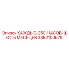 3382100579 КАЖДЫЕ 250 ЧАСОВ ШЕСТЬ МЕСЯЦЕВ Epiroc