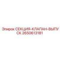 2650613181 СЕКЦИЯ-КЛАПАН-ВЫПУСК Epiroc