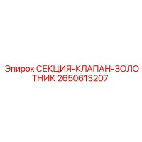 2650613207 СЕКЦИЯ-КЛАПАН-ЗОЛОТНИК Epiroc