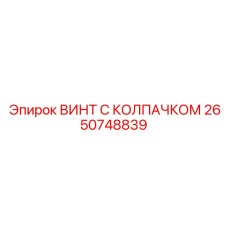 2650748839 ВИНТ С КОЛПАЧКОМ Epiroc
