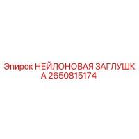 2650815174 НЕЙЛОНОВАЯ ЗАГЛУШКА Epiroc