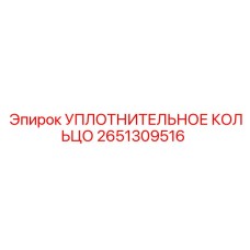 2651309516 УПЛОТНИТЕЛЬНОЕ КОЛЬЦО Epiroc