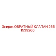 2651539260 ОБРАТНЫЙ КЛАПАН Epiroc