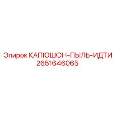2651646065 КАПЮШОН-ПЫЛЬ-ИДТИ Epiroc