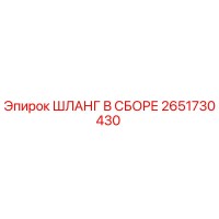 2651730430 ШЛАНГ В СБОРЕ Epiroc