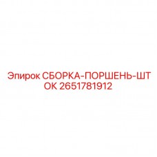 Комплект поршень-шток 2651781912 производства Epiroc