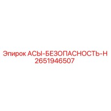 АСЫ-БЕЗОПАСНОСТЬ-Н Epiroc артикул 2651946507