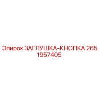 2651957405 ЗАГЛУШКА-КНОПКА Epiroc
